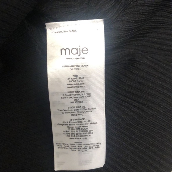 NWT Maje Paris Manhattan Ribbed Sweater Top 3/L - Picture 7 of 8